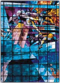 Detalle del Vitral del Tribunal Supremo de Justicia de Alirio Rodrguez - Fotografa de Mariano U. de Aldaca